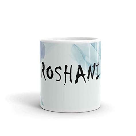 Buy exQuild Light Blue Ceramic "Roshani" Name Theme Microwave Safe Milk ...