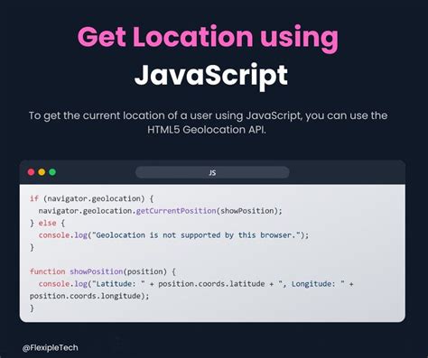 JavaScript Code to Get Current Location 的图像结果