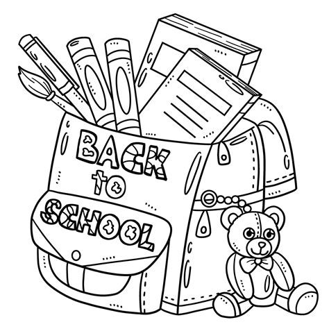 Back To School Printable Coloring Pages