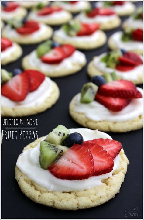 Mini Fruit Pizzas - Dash of Sanity
