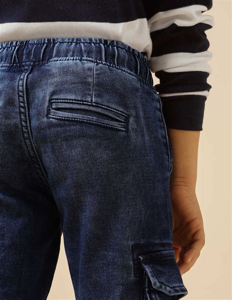 Buy Boys Relaxed Fit Cargo Jeans Blue|U.S. Polo Assn. India