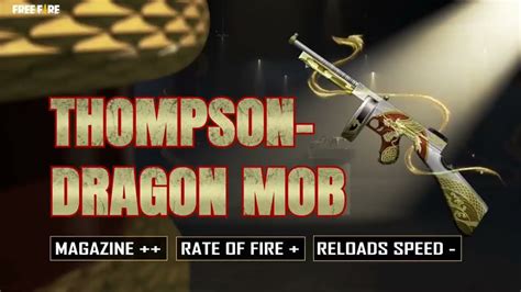 New Faded Wheel Is Live In Free Fire: Get The Dragon Mob Thompson Skin Now