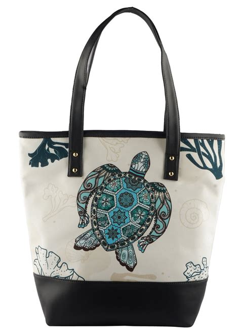 Get Tribal Turtle Printed Tote at ₹ 1599 | LBB Shop