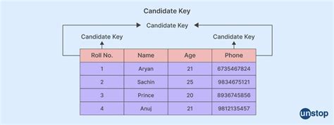 Image result for Difference Between Candidate and Primary Key