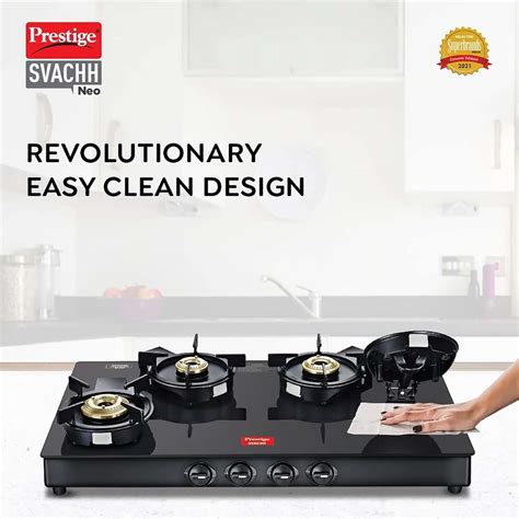 Prestige Neo Series 4 Burner Long Glasstop | Liftable Burner Glass ...