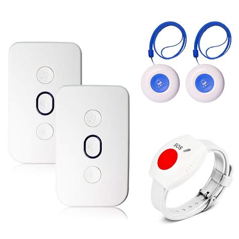Buy NiCalBel Caregiver Pager Call Button for Elderly Home Alert Pager ...