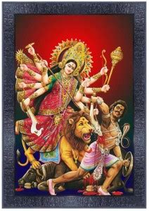 pnf Maa Kali MATA Ji Religious Wood Photo Frames with Acrylic Sheet ...