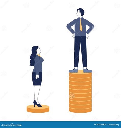 Gender Inequality Concept. Bias and Sexism in Workplace or Social Stock ...