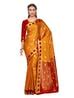 Buy Gold Sarees for Women by MIMOSA Online | Ajio.com