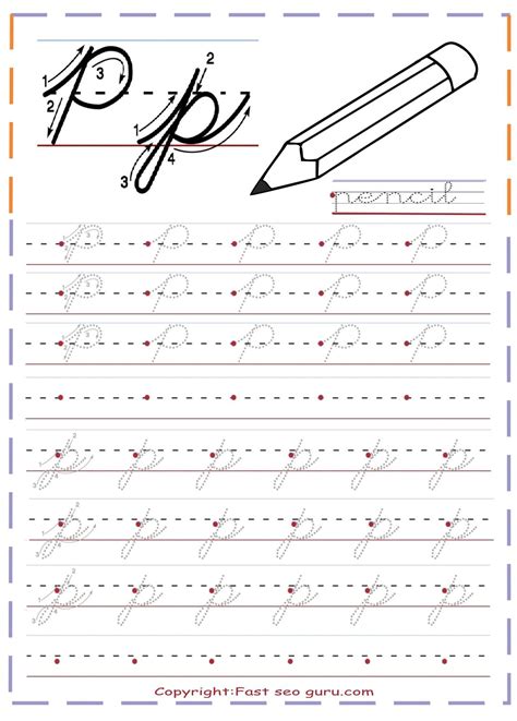 Printable Cursive Handwriting Practice Sheets Letter A | Cursive ...
