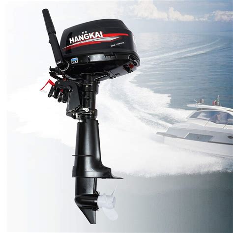 Buy HANGKAI 6HP 2-Stroke 102CC Short Shaft Outboard Motor Fishing Boat ...