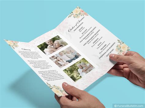 Tri Fold Funeral Program Template For Word & PowerPoint