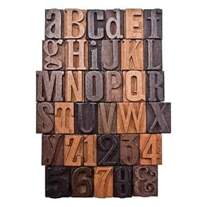 Letterpress Print Blocks by Tim Holtz Idea-ology, 35 Pieces, 1-Inch ...