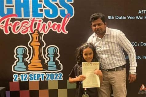 Anishka Biyani won Gold medal in Malaysian chess meet
