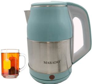 WAIT2SHOP 2 Litre Double Wall Kettle Stainless Steel Inner Body / Cool ...