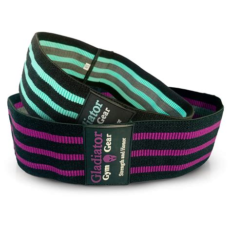 Buy Gladiator Glute Bands | 2 Pack Non Slip Fabric Resistance Booty ...