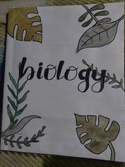 Biology Notebook Cover Page 的图像结果