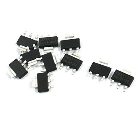 Alcoa Prime10 Pcs AMS1117 SOT-223 5V SMD PCB Surface Mount Voltage ...