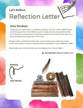 Image result for Reflection Letter Example