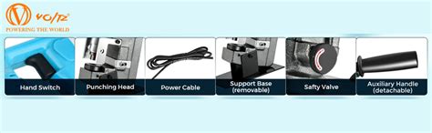 VOLTZ HPT-20A Hydraulic Punching Tools Hydraulic Hole Punching Thick ...