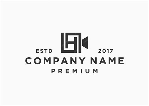Premium Vector | Letter h with camera logo design vector illustration ...