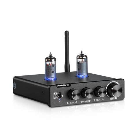 AIYIMA T2 Bluetooth 5.0 Tube preamp 6K4 Tube + QCC3034 + NE5532 Stereo ...