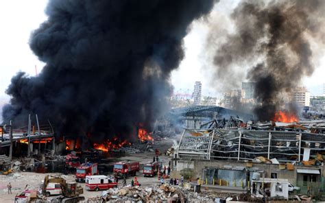 大爆炸一个月后 黎巴嫩贝鲁特港再次发生大火_哔哩哔哩_bilibili