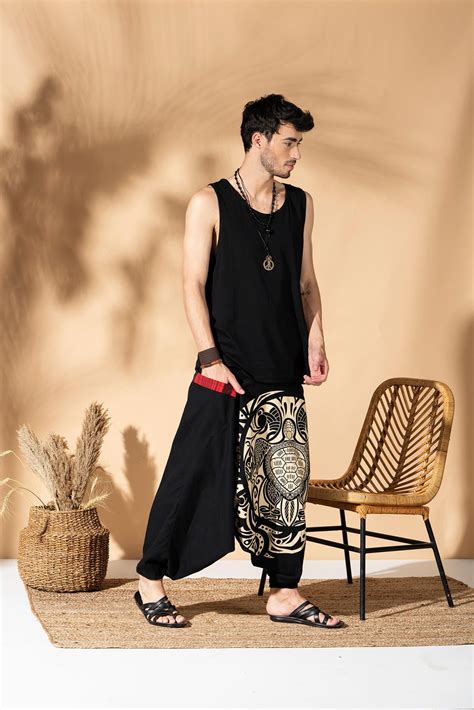 Ancient Seal Low Crotch Bohemian Harem Pants | Super Comfy Boho Pants ...