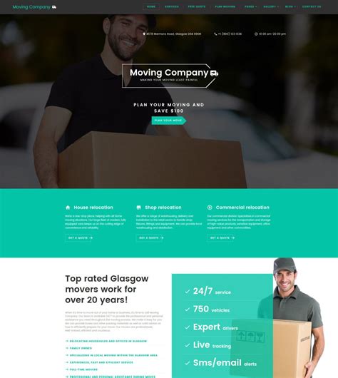Moving Website Template