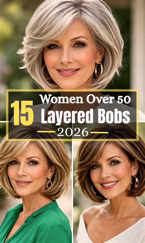 15 Stunning Layered Bobs for Women Over 50 Who Love to Stand Out - Glowusae