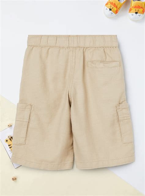 Buy Boys Textured Bermuda with Cargo Pockets Online at just Rs. 599.0 ...