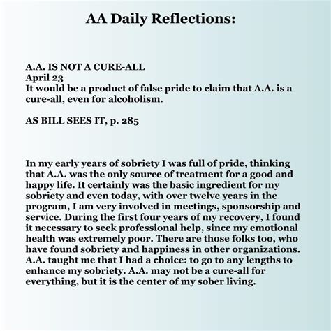 AA Daily Reflections : soberfactory