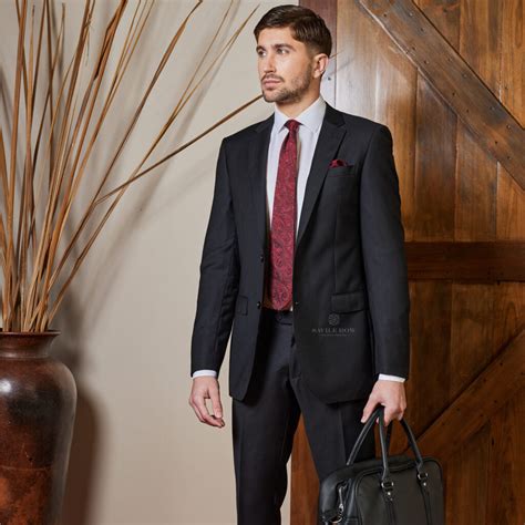 Savile Row Signature Black Suit – Pollards Mens Apparel