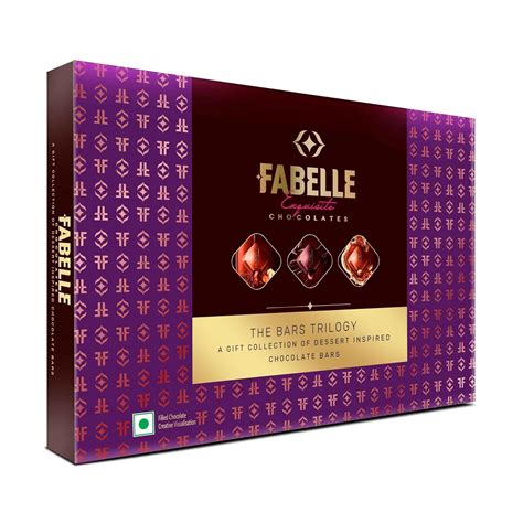 Fabelle The Bars Trilogy - Chocolate Pack, 3 Assorted Large Luxury ...