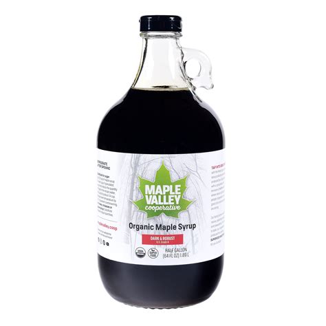 64oz Dark & Robust Organic Maple Syrup - Maple Valley Cooperative