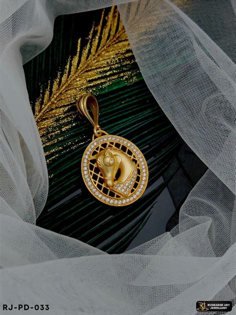 Superior Diamond Horse Pendant for Men PD-033 – Rudraksh Art Jewellery