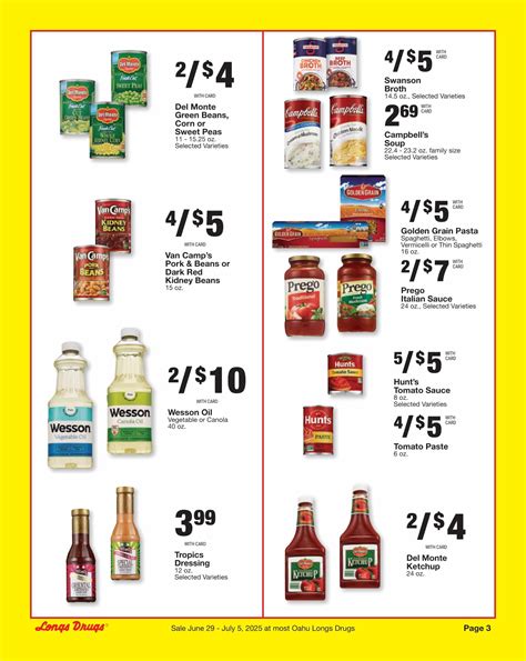 Longs Weekly Ad Sale June 29 – July 5, 2025