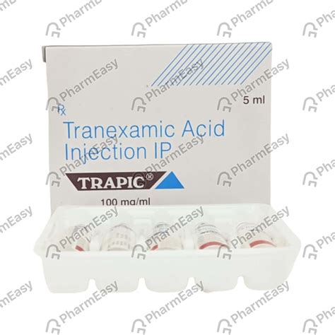 Trapic 100 MG Injection (5): Uses, Side Effects, Price & Dosage | PharmEasy
