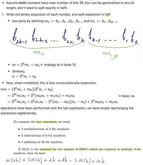 computer science - Karatsuba multiplication algorithm complexity ...