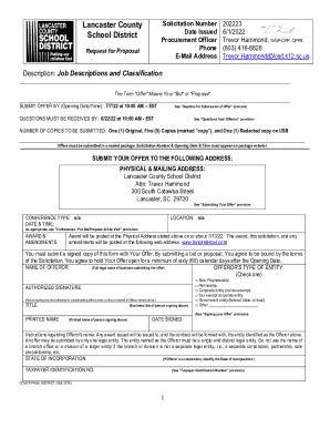 Fillable Online Description: Job Descriptions and Classification Fax ...