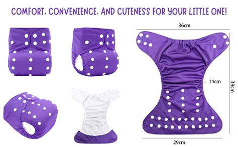 Buy Flere Reusable Baby Cotton Cloth Diapers - Adjustable & Washable ...