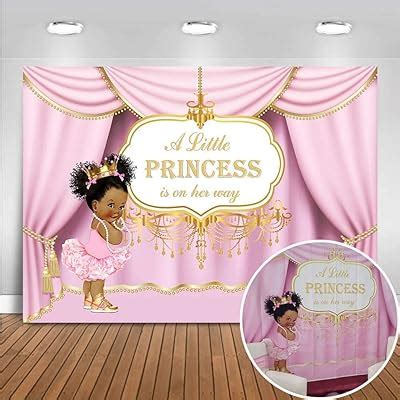 Buy Mocsicka Royal Pink Princess Backdrop Royal Curtain Baby Shower ...