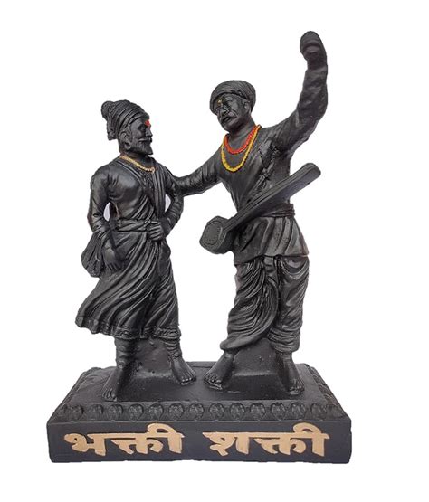 Buy VRUSHAM CREATIONS - Chatrapati Shivaji Maharaj Murti with Sant ...