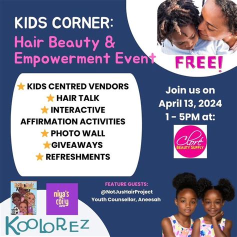 Kids Corner: Hair Beauty and Empowerment Event, Cloré Beauty Supply ...