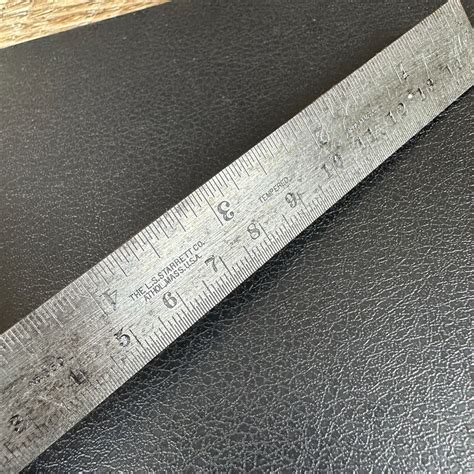 The L. S. Starrett Co. No. 350 Tempered 6-Inch Machinist Ruler, Vintage ...
