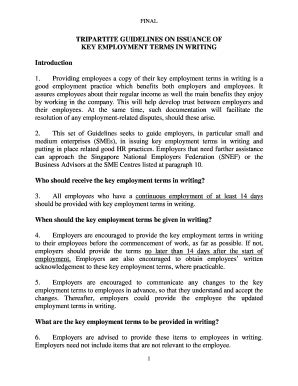 Fillable Online TRIPARTITE GUIDELINES ON ISSUANCE OF Fax Email Print ...