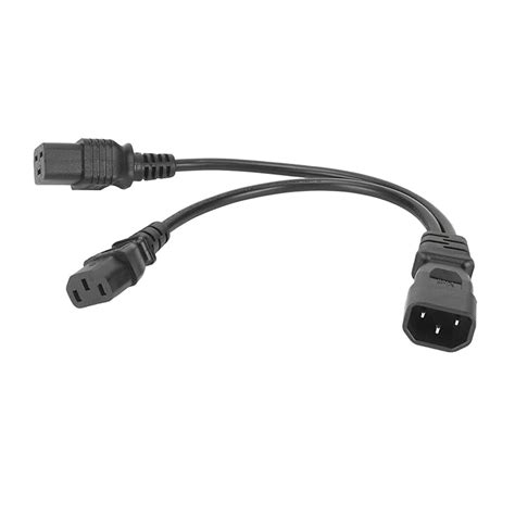Y Splitter Power Plug Cord, IEC320 C14 to C19 and C13 Power Cord with ...