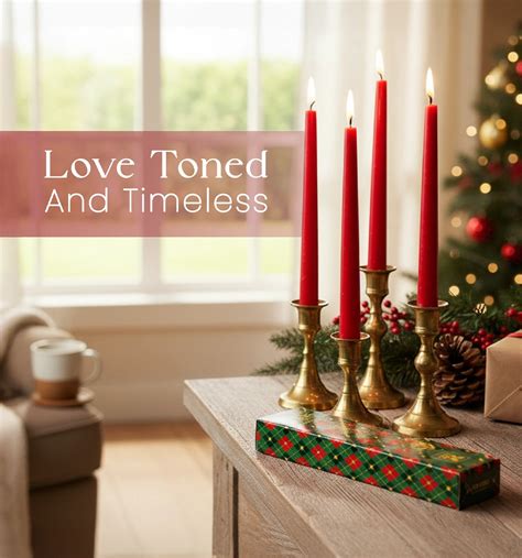 IRIS Berry Fragranced Taper Candles | Pack of 4 | 8Hrs Burning Time ...