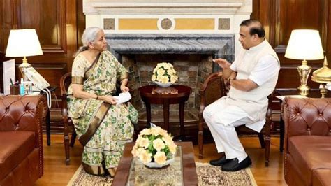Himanta Biswa Sarma meets finance minister Nirmala Sitharaman to ...