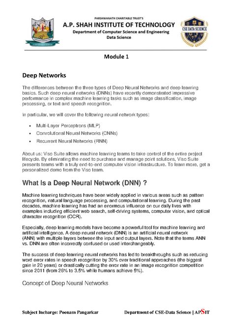 Deep Networks - rerew - Deep Networks The differences between the three ...